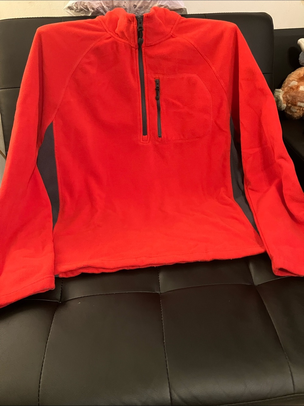 STARTER Half-Zip Mock Neck Fleece Pullover